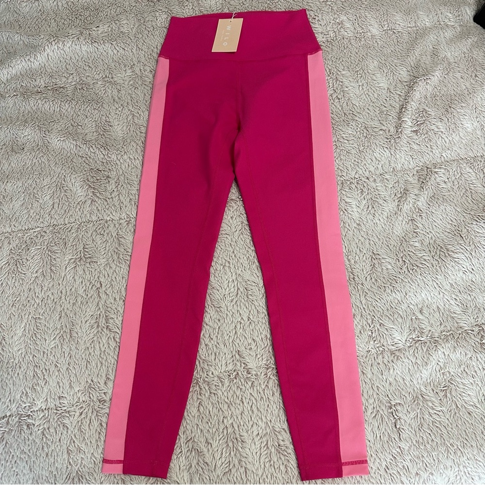 wilo pink work out leggings